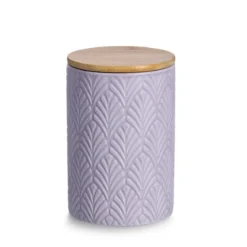 Ceramiczny pojemnik z bambusowym wieczkiem, 720 ml
