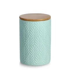 Ceramiczny pojemnik z bambusowym wieczkiem, 720 ml