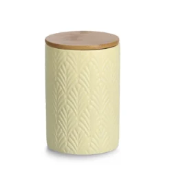 Ceramiczny pojemnik z bambusowym wieczkiem, 720 ml