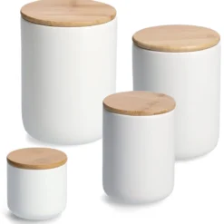 Ceramiczny słoik z wieczkiem, na produkty sypkie, 670 ml