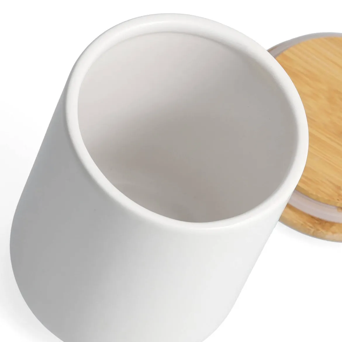 Ceramiczny słoik z wieczkiem, na produkty sypkie, 670 ml