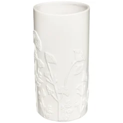 Ceramiczny wazon FLOWER, Ø 12 x 25 cm, biały