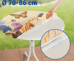 Cerata ogrodowa z gumką, łąka kwiatowa, Ø 70-86 cm