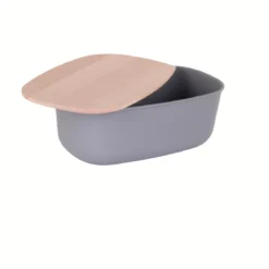 Chlebak z bukową deską do krojenia