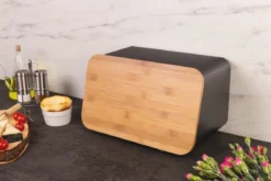 Chlebak z deską do krojenia, pojemnik na chleb 2w1