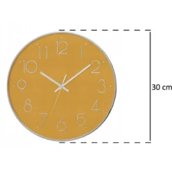 Cichy zegar ścienny do sypialni, zegar z cichym mechanizmem, Ø 30 cm