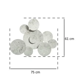 Dekoracja ścienna DECO, metalowa, 93x43 cm