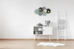 Dekoracja ścienna DECO, metalowa, 93x43 cm