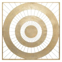 Dekoracja ścienna z metalu LOUISE, 90 x 90 cm