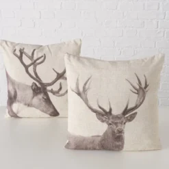 Dekoracyjna poduszka bawełniana STAG, 45 x 45 cm
