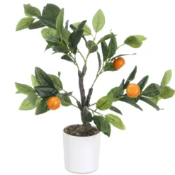Dekoracyjne drzewko pomarańczowe, 58 cm