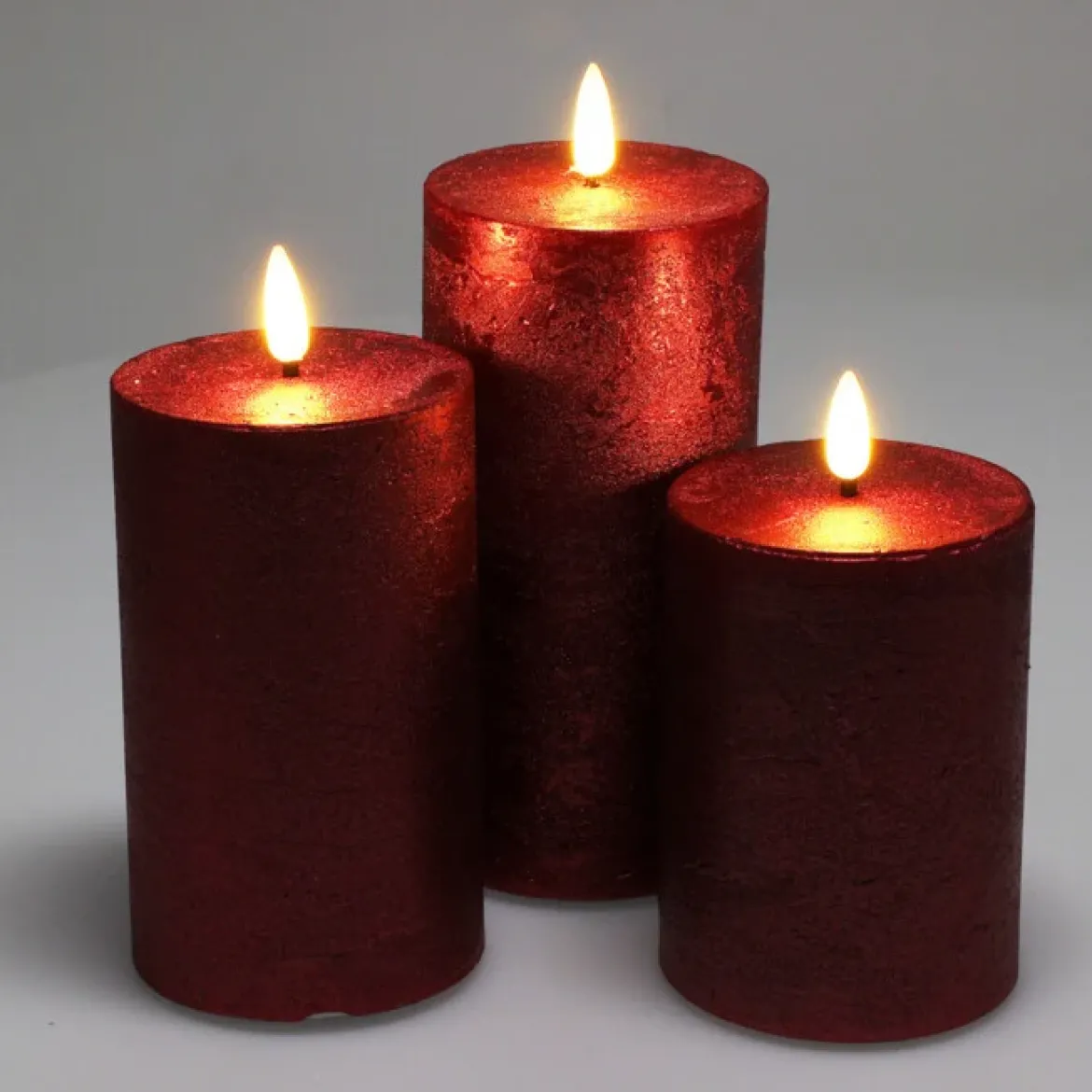Dekoracyjne świece LED Ø 7,5 cm, 3 szt.