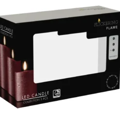 Dekoracyjne świece LED Ø 7,5 cm, 3 szt.