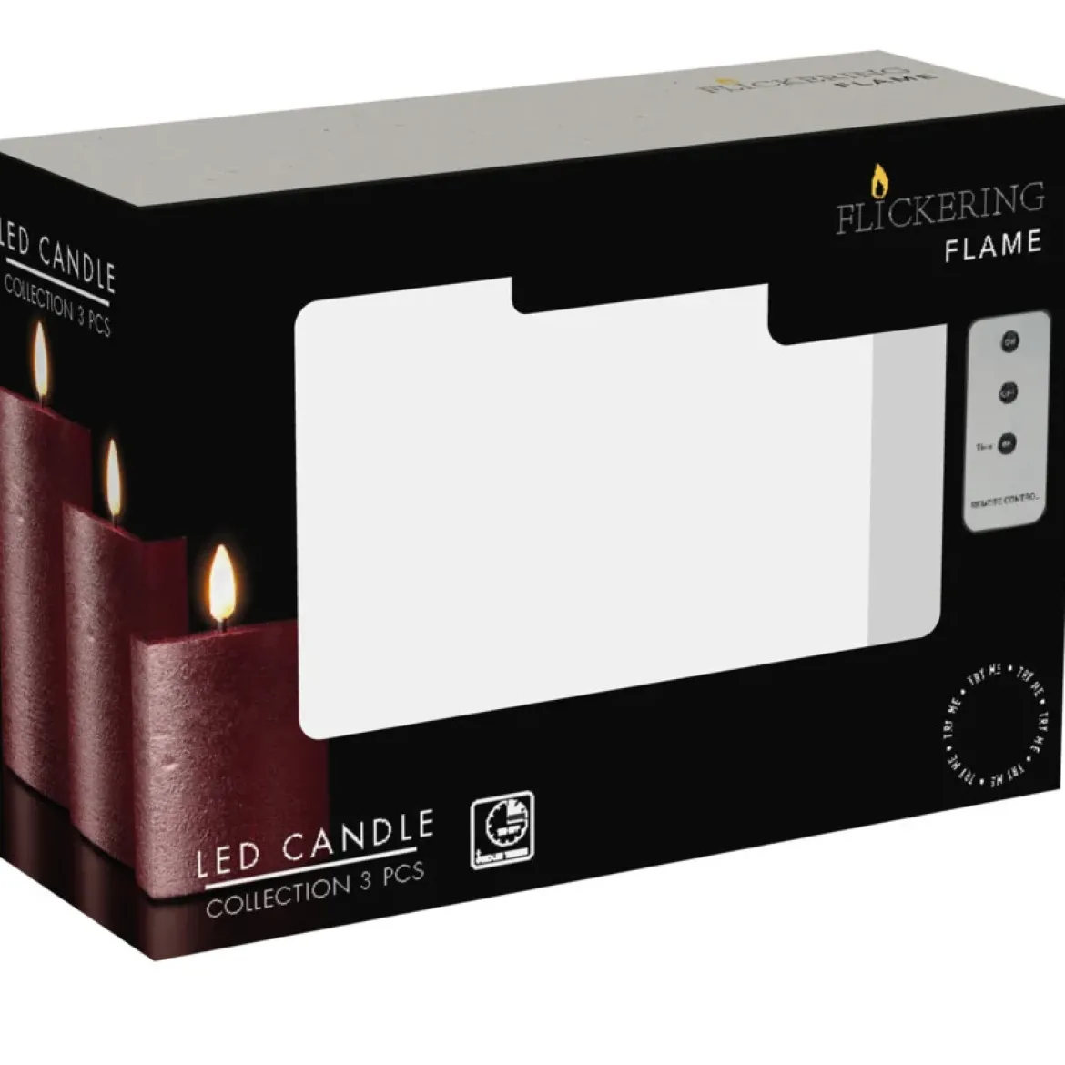 Dekoracyjne świece LED Ø 7,5 cm, 3 szt.