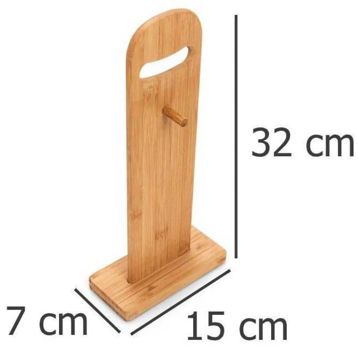 6 desek do krojenia + stojak w komplecie, drewno bambusowe, ZELLER