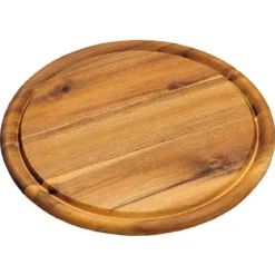 Deska do krojenia mięsa, wędlin, okrągła z drewna akacjowego, Ø 25 cm, Kesper