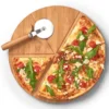 Deska do pizzy z nożykiem, Ø 32 cm, bambus, ZELLER
