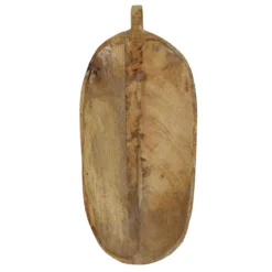 Deska do serwowania w kształcie liścia, drewno mango, 40 x 18 cm