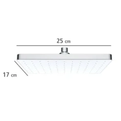 Deszczownica sufitowa kwadratowa, 250 x 170 mm, WENKO