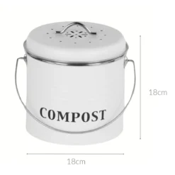 Domowy kompostownik metalowy, 3,5 l