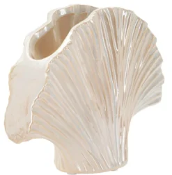 Doniczka ceramiczna PERLY, biała, 27x8x19 cm