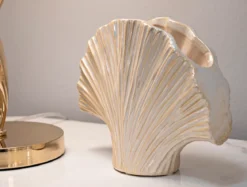 Doniczka ceramiczna PERLY, biała, 27x8x19 cm