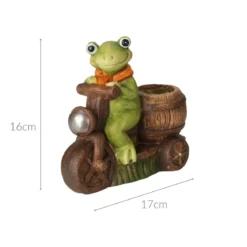Doniczka ceramiczna w kształcie żaby, 15 cm