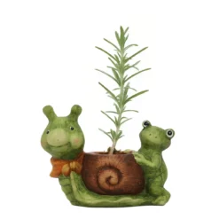 Doniczka ceramiczna w kształcie żaby, 15 cm
