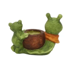 Doniczka ceramiczna w kształcie żaby, 15 cm