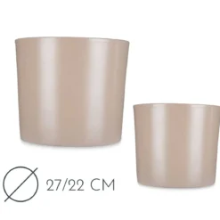 Doniczki ceramiczne MINIMAL, 2 sztuki, Ø 22 cm i Ø 27 cm