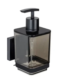Dozownik do mydła QUADRO,Vacuum-Loc stal nierdzewna - 340 ml, WENKO