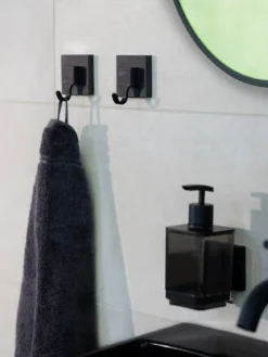 Dozownik do mydła QUADRO,Vacuum-Loc stal nierdzewna - 340 ml, WENKO