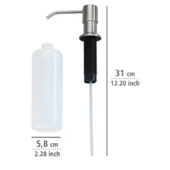 Dozownik do mydła wpuszczany w blat MONTI, 400 ml, WENKO