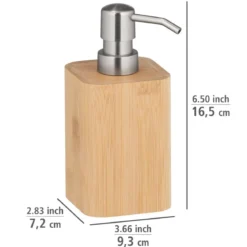Dozownik do mydła w płynie BAMBUSA, bambusowy, 220 ml, WENKO