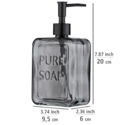 Dozownik do mydła w płynie PURE, szklany, 550 ml, WENKO