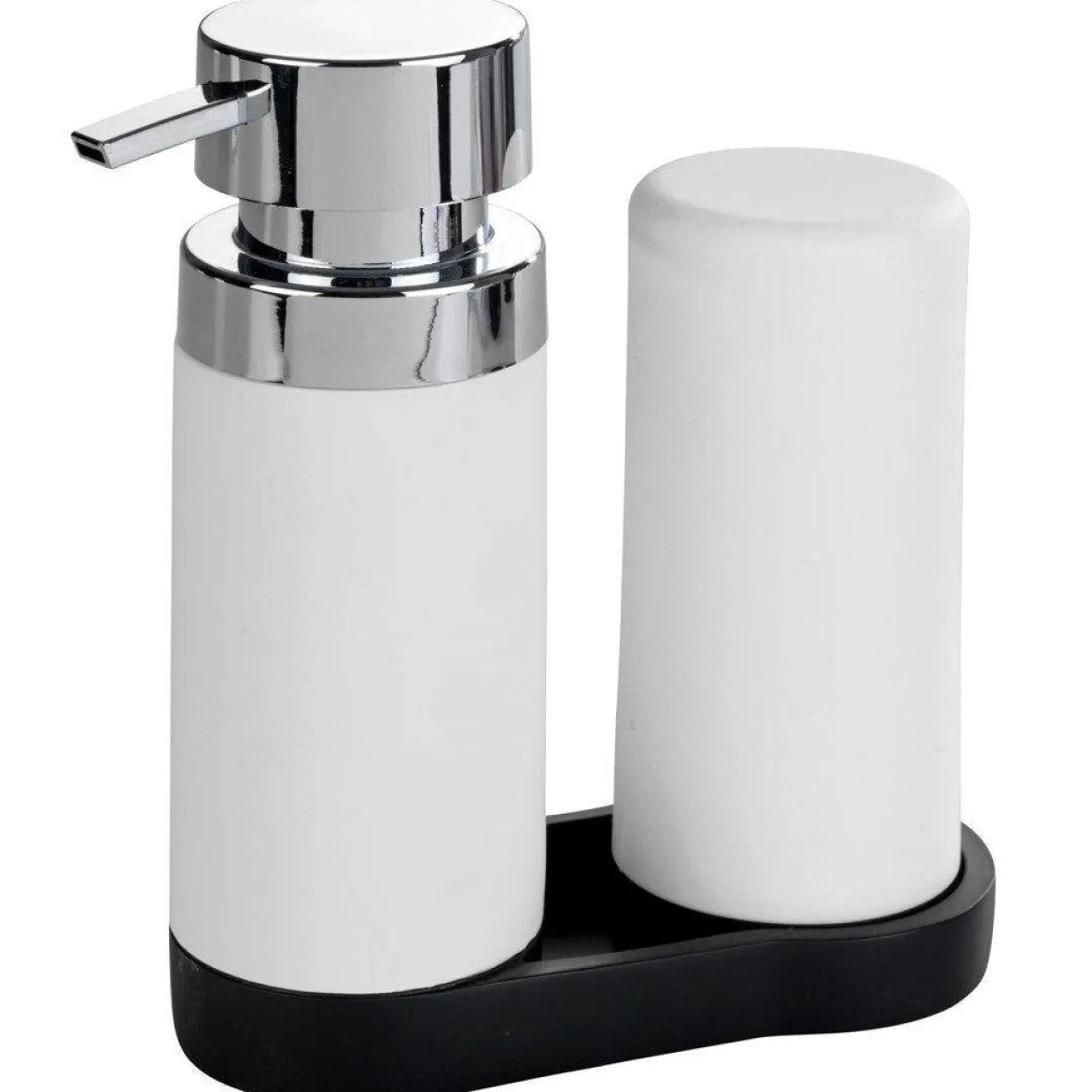Dozownik z pompką do mydła, zestaw 2w1 do kuchni lub łazienki - 250 ml, WENKO