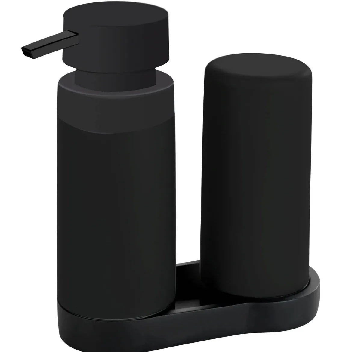Dozownik z pompką do mydła, zestaw 2w1 do kuchni lub łazienki - 250 ml, WENKO