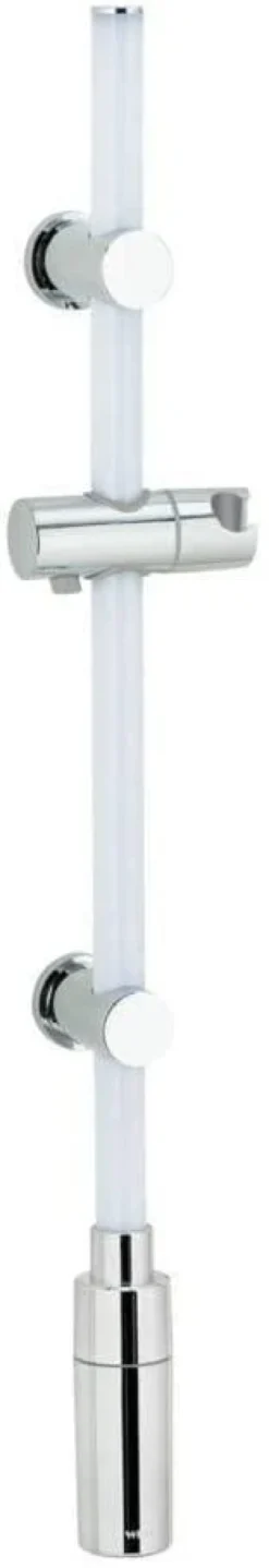 Drążek prysznicowy LED 74 cm, ciepła biel, WENKO, srebrny