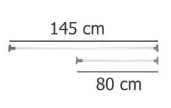 Drążek teleskopowy HERKULES, 80 - 145 cm, WENKO