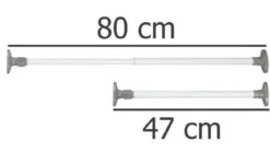 Drążek teleskopowy HERKULES, 47 - 80 cm, WENKO