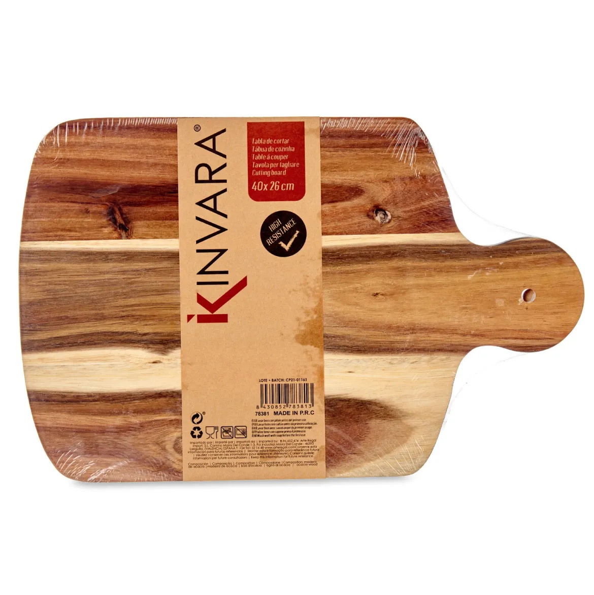 Drewniana deska do krojenia TARO, 40 x 26 cm