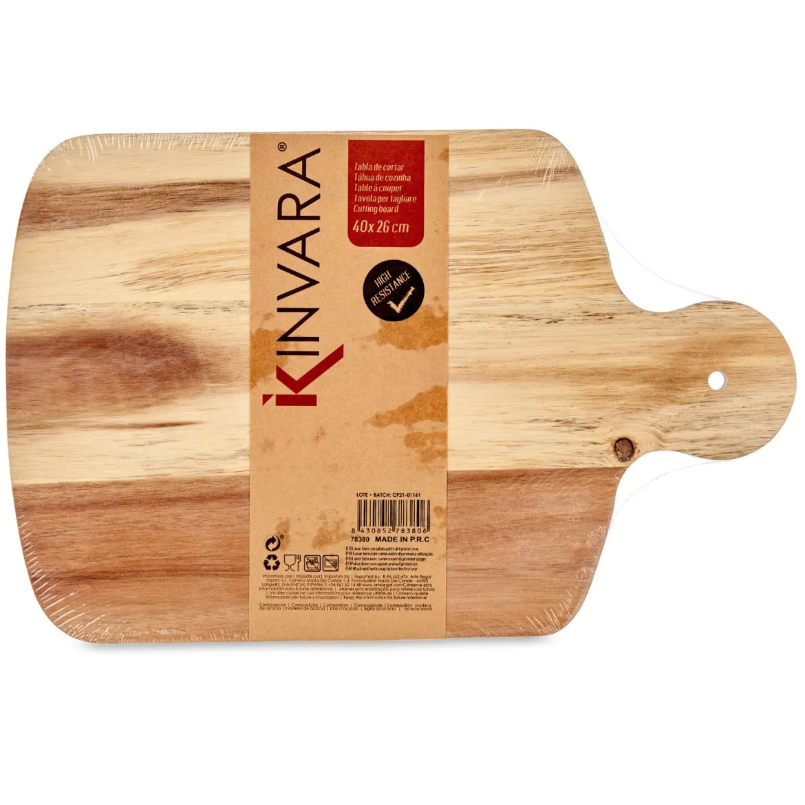 Drewniana deska do krojenia TARO, 40 x 26 cm