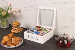 Drewniana herbaciarka TEA, 9 przegródek