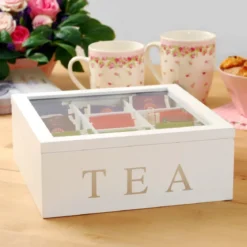 Drewniana herbaciarka TEA, 9 przegródek