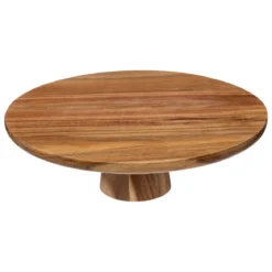 Drewniana patera na tort, akacja, Ø 28 cm