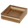 Drewniany organizer na biurko HEDO do szuflady, 15 x 15 x 5 cm