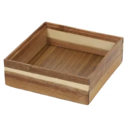 Drewniany organizer na biurko HEDO do szuflady, 15 x 15 x 5 cm