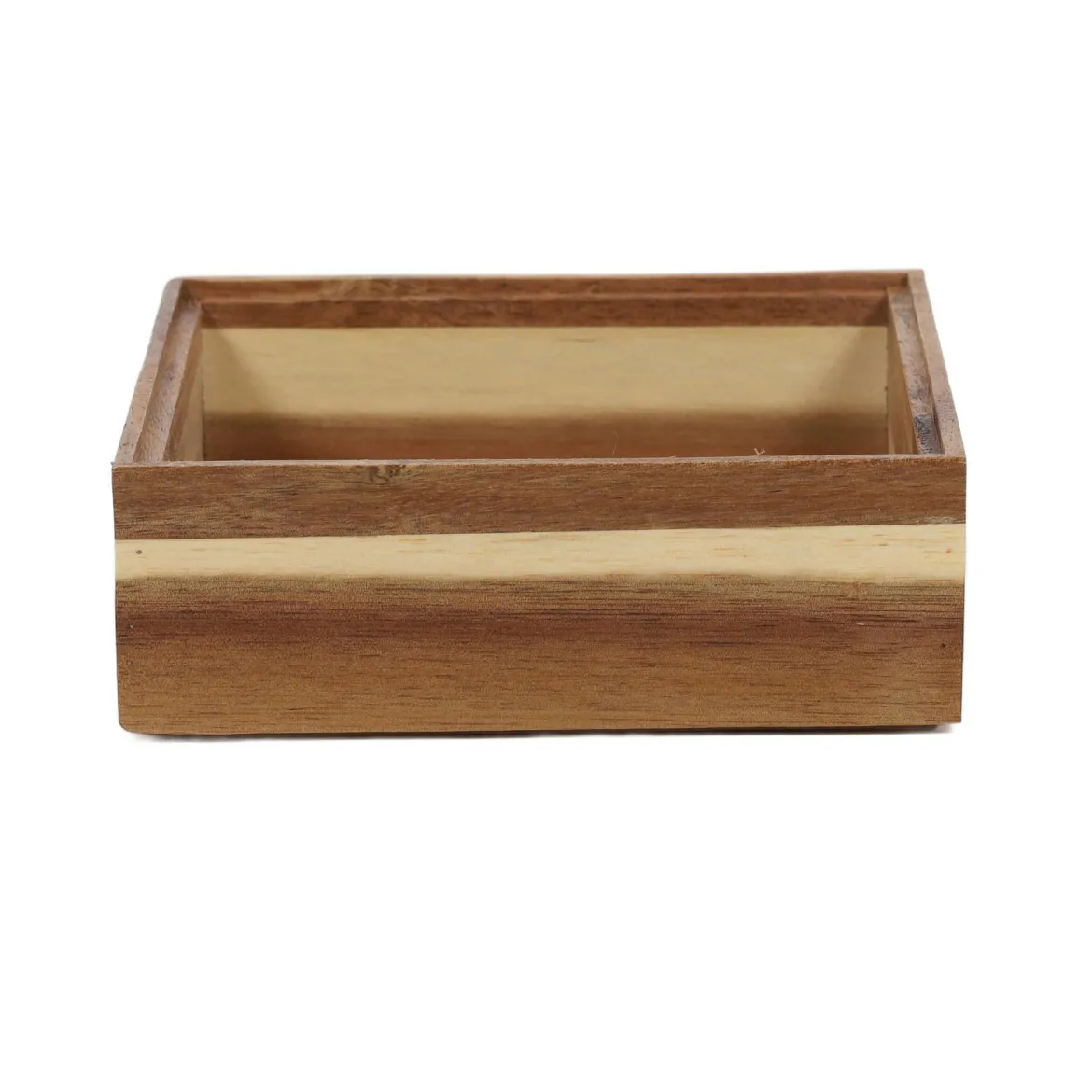 Drewniany organizer na biurko HEDO do szuflady, 15 x 15 x 5 cm