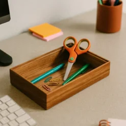 Drewniany organizer na biurko HEDO do szuflady, 23,5 x 15 x 5 cm