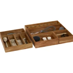 Drewniany organizer TIDY SMART, 15 x 38 x 7 cm